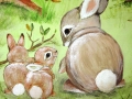 Childrens Painted Wall Murals Rabbit