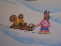 childrens-murals-nursery-snow-scene-with-rabbit-and-squirel-on-sled
