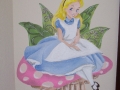 childrens-murals-character-alice-sitting-on-her-mushroom