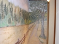 residential-murals-media-room-meadow-with-split-rail-fence-in-progress