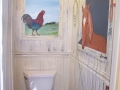 residential-murals-guest-bath-western-barn-with-horse-and-chicken